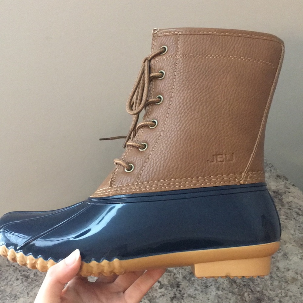 JBU Rubber Fur-Lined Duck Boots - Picture 4 of 16